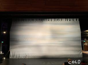 Canvas Sky Cyc Cloth - with warm wash