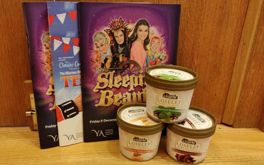 Image of show programmes and ice creams