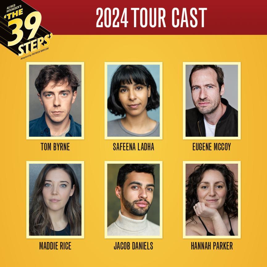 A selection of 6 headshots, under each there is a name. From left to right they are; Tom Byrne, Safeena Ladha, Eugene Mccoy, Maddie Rice, Jacob Daniels, Hannah Parker