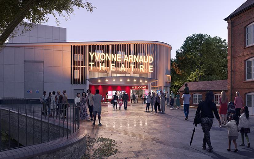 Impression of enhanced entrance and new signage.